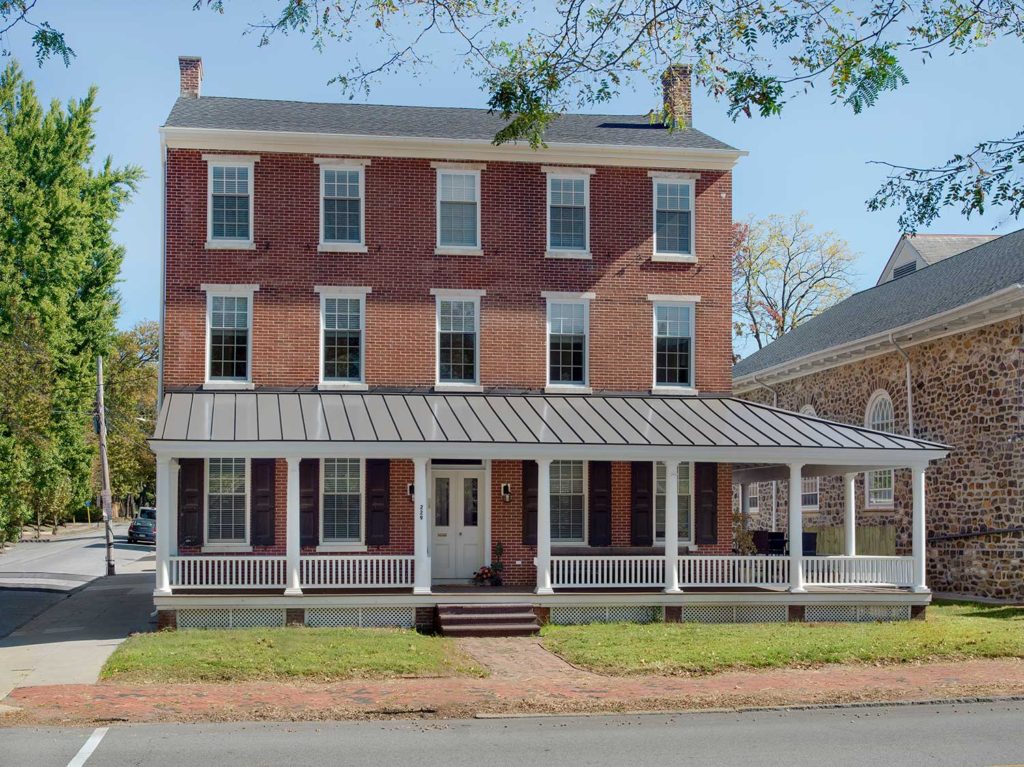 exterior photo of Uriah V. Pennypacker House in West Chester
