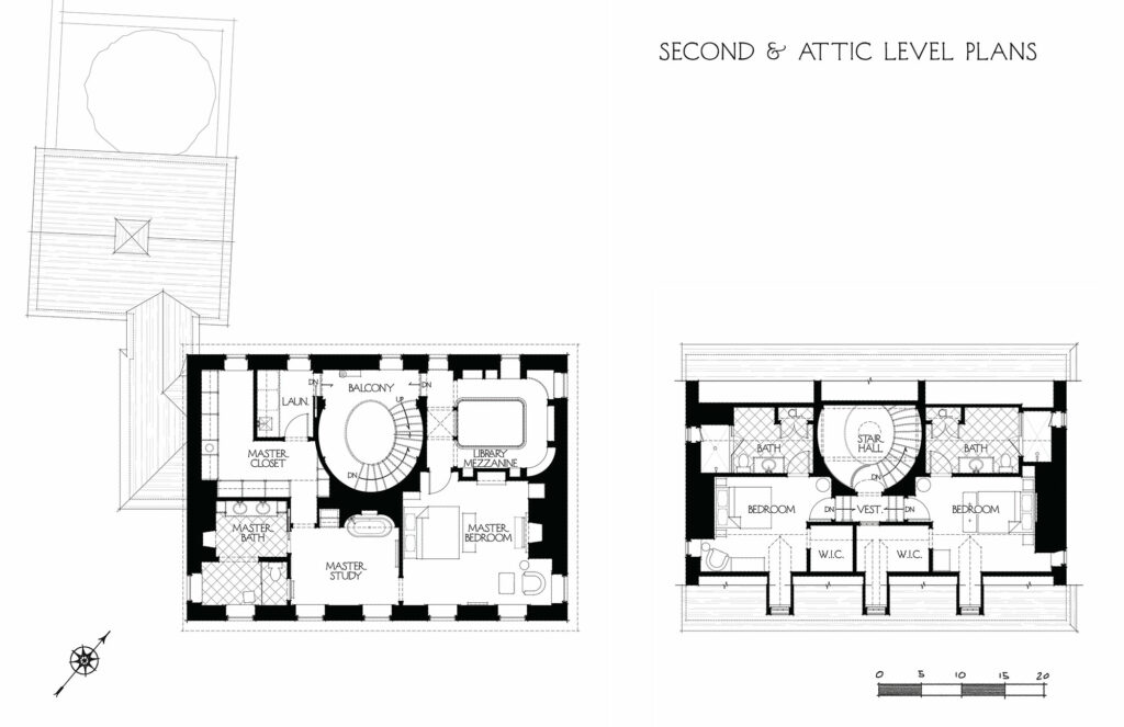 second and third level floor plans of big bend in chadds ford