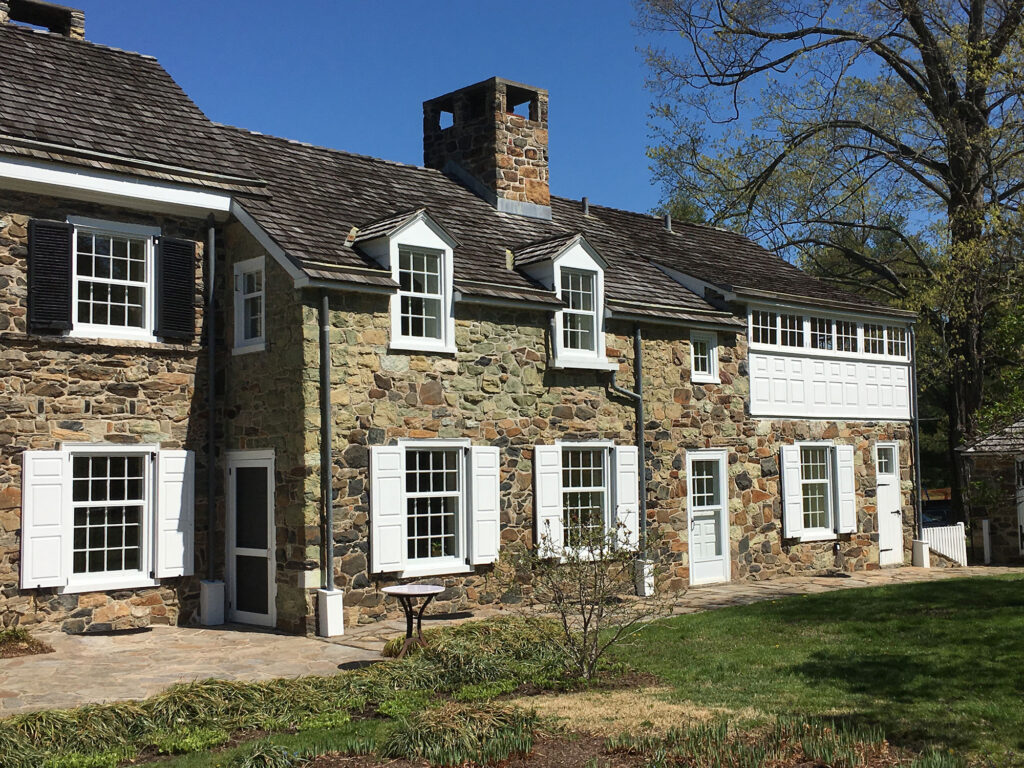 historic Dower House rear exterior before addition