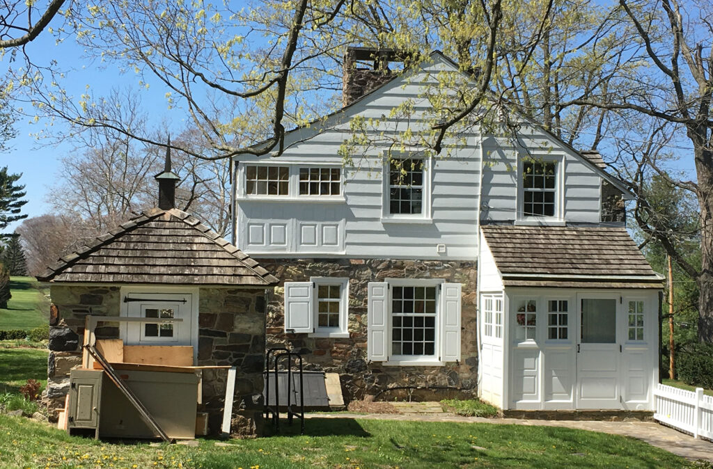 historic Dower House side elevation before addition